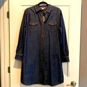 NWOT Brooks Brothers Denim Shirtdress